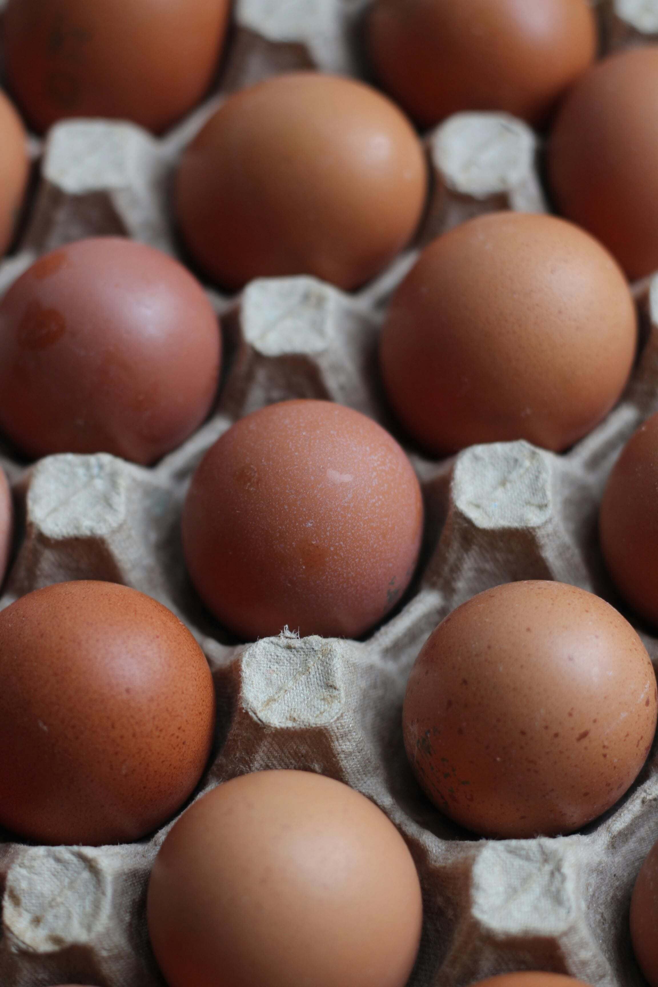 Free-range eggs from local Irish farms